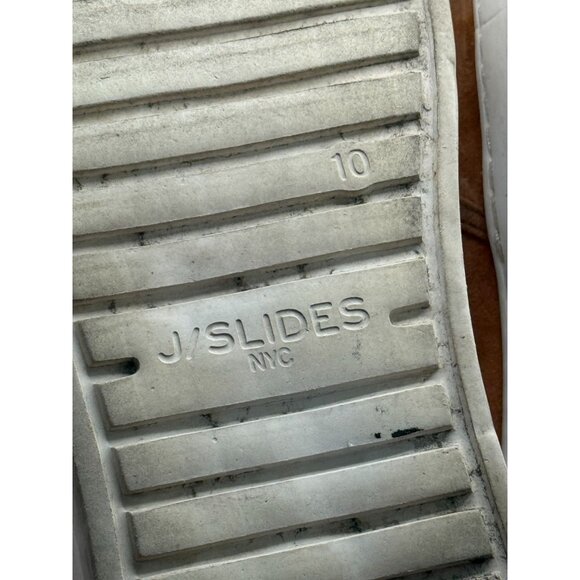 J/Slides NYC Womens 10 Aileen Platform Slip On Sneakers Brown Suede Leather‎ - Picture 8 of 10